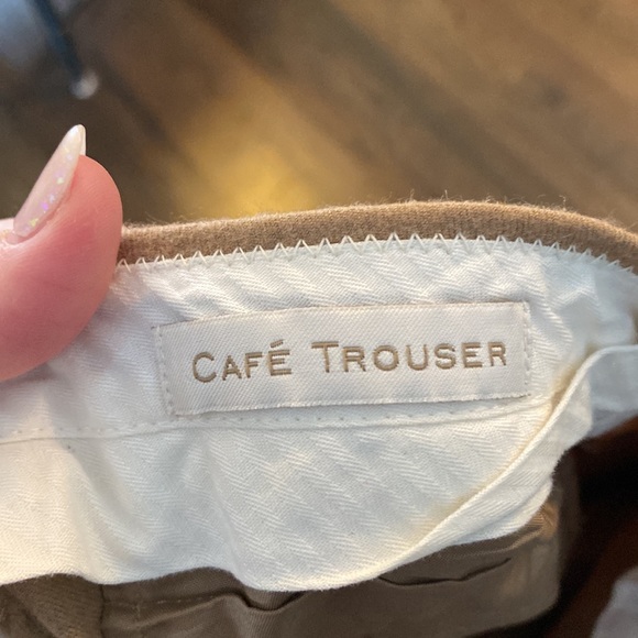 J. Crew Tan Wool Pants Trousers 6 EUC Cafe Trouser - Picture 7 of 9